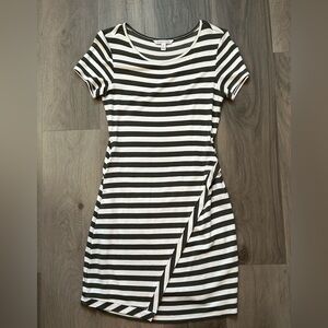 41 Hawthorn Black and White Striped Mini Dress